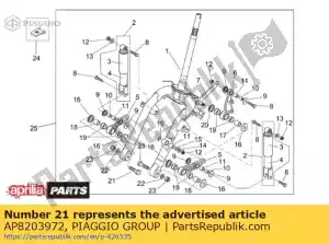 Piaggio Group AP8203972 parafuso m12x50 - Lado inferior