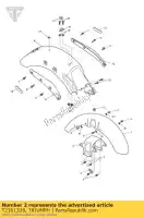 T2301328, Triumph, front mudguard bracket triumph america efi 865 2007 2008 2009 2010 2011 2012 2013 2014, New