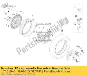 Piaggio Group 1C001945 nak?adka na kierownic?. - Dół