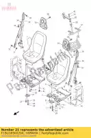 F1BU38500200, Yamaha, komplet zamków siedziska yamaha yxr 450 660 700 2004 2005 2006 2007 2008 2009 2011 2012 2013, Nowy