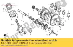 Aquí puede pedir cigüeñal de Honda , con el número de pieza 13310MFLD22: