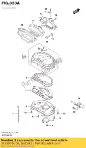 suzuki 3415048G00 upper case assy - Bottom side