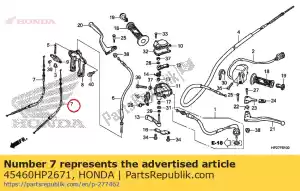 Honda 45460HP2671 câble comp, 2e fr - La partie au fond