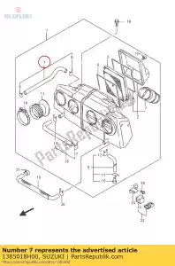 Suzuki 1385018H00 buis, adempauze - Onderkant