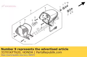 Honda 33701KFT620 schroef, tappen, 4x36 - Onderkant