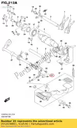 Here you can order the arm,gear shift link from Suzuki, with part number 2552038B01: