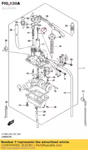 suzuki 1339440D00 clip,needle - Bottom side