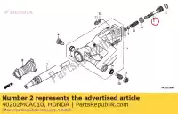 40202MCA010, Honda, giunto, albero dell'elica honda gl goldwing a  bagger f6 b gold wing deluxe abs 8a gl1800a gl1800 airbag gl1800b 1800 , Nuovo