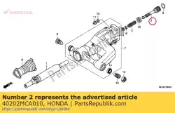 Ici, vous pouvez commander le joint, arbre d'hélice auprès de Honda , avec le numéro de pièce 40202MCA010: