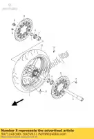 5471141G00, Suzuki, Eje delantero suzuki gsx r 600 750 1000 2005 2006 2007 2008 2009 2010, Nuevo