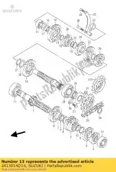 Qui puoi ordinare semiasse da Suzuki , con numero parte 2413014D14: