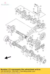 Suzuki 2413014D14 semiasse - Il fondo