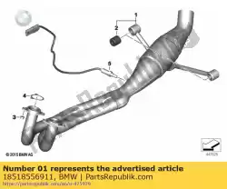 Here you can order the exhaust manifold from BMW, with part number 18518556911: