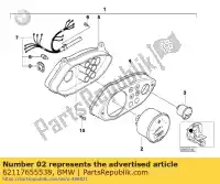 62117655538, BMW, snelheidsmeter bmw c1 125 200 2000 2001 2002 2003 2004, Nieuw