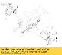 842879, Piaggio Group, starter motor gear aprilia gilera  gp mana na srv zapm55103, zd4m55104, zapm55104 zd4rc000, zd4rca00, zd4rc001, zd4rcc00 zd4rcb00, zd4rcc01, zd4rce00 800 850 2007 2008 2009 2010 2011 2012 2016 2017 2018 2019, New