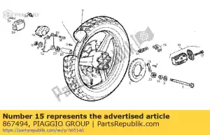 Piaggio Group 867494 afstandhouder - Onderkant