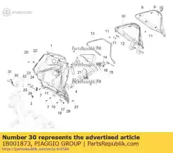 Qui puoi ordinare leva di blocco da Piaggio Group , con numero parte 1B001873: