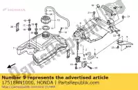 17518HN1000, Honda, gomma, heatprotec honda trx400ex fourtrax sportrax 400 , Nuovo