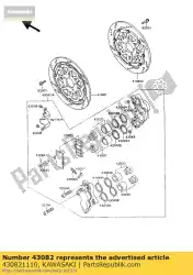 Ici, vous pouvez commander le pad-assy-brake zx900-a7 auprès de Kawasaki , avec le numéro de pièce 430821110: