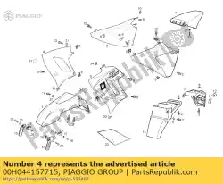 Aquí puede pedir copertura anteriore dx c / c de Piaggio Group , con el número de pieza 00H044157715: