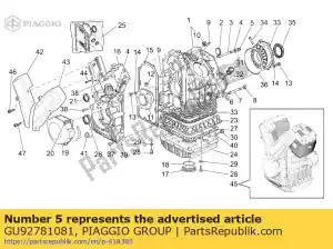 Piaggio Group GU92781081 nut - Bottom side