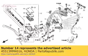 honda 45513MM4016 bouchon, maître cylindre (nissin) - La partie au fond