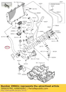 kawasaki 390620780 01 w??-ch?odzenie, grzejnik-w/p - Dół