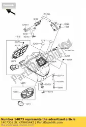 Qui puoi ordinare condotto, ingresso er650c9f da Kawasaki , con numero parte 140730210: