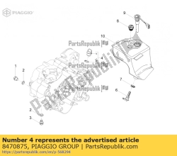 Aprilia 8470875, Korek oleju, OEM: Aprilia 8470875