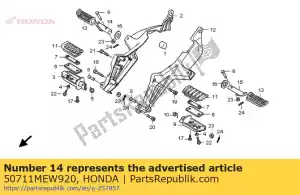 Honda 50711MEW920 bar, r. krok pasa?era - Dół