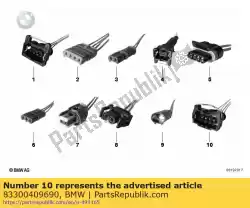 Here you can order the repair plug, 4-pin from BMW, with part number 83300409690: