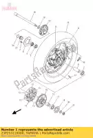 23P253110000, Yamaha, cubo traseiro yamaha  xt 1200 2010 2011 2012 2014 2015 2017, Novo