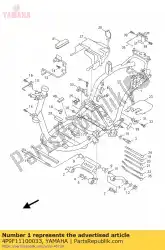 frame comp. Van Yamaha, met onderdeel nummer 4P9F11100033, bestel je hier online: