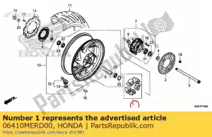 honda 06410MERD00 damper set, wheel - Bottom side