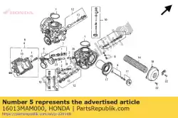 Ici, vous pouvez commander le jeu de flotteur auprès de Honda , avec le numéro de pièce 16013MAM000:
