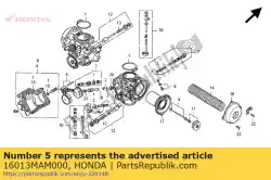 Aqui você pode pedir o conjunto flutuador em Honda , com o número da peça 16013MAM000: