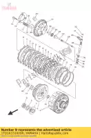 1TD163310000, Yamaha, piastra, attrito 2 yamaha  yfz 450 2014 2015 2016 2017 2018 2019 2020 2021, Nuovo