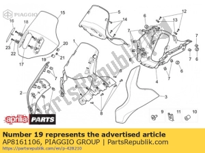 aprilia AP8161106 abstandhalter l = 19,5 - Oberseite