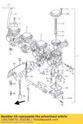 Ici, vous pouvez commander le adaptateur, chauffage auprès de Suzuki , avec le numéro de pièce 1361326E70: