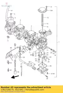 suzuki 1361326E70 adaptateur, chauffage - La partie au fond