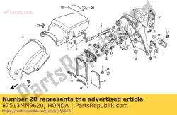 Here you can order the no description available at the moment from Honda, with part number 87513MN9620: