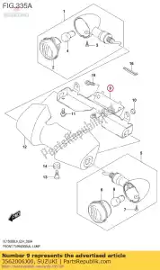 Suzuki 3562006J00 soporte comp, fr - Lado inferior