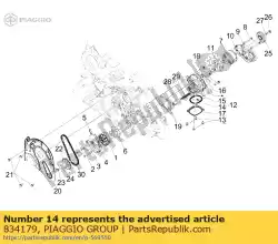 Qui puoi ordinare filtro dell'olio di aspirazione da Piaggio Group , con numero parte 834179: