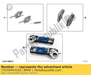 bmw 77259443165 set adapters voor hulpstandaard sport - Onderkant