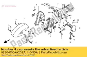Honda 61104MCAA20ZA emb,r abs *type1* - Bottom side