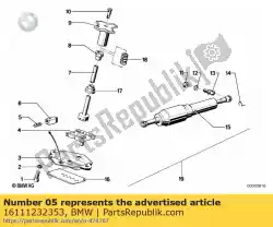 Here you can order the compression spring from BMW, with part number 16111232353: