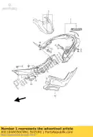 6311048G50CWH, Suzuki, fender comp,rea suzuki vzr 1800 2007, New