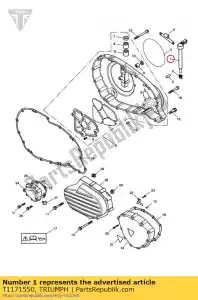 triumph T1171550 braço levantador de embreagem - Lado inferior