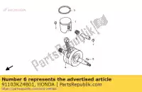 91103KZ4B01, Honda, Bearing 3, connecting rod small end (ntn) honda cr 125 1997 1998 1999 2000 2001 2002 2003 2004 2005 2006 2007, New