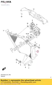 suzuki 1771014J00 radiator assy,w - Bottom side